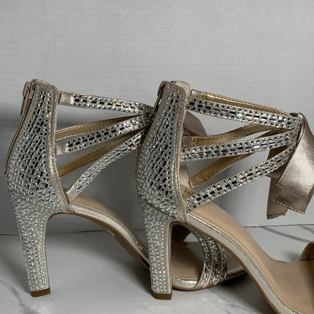 Gianni Bini Prom Queen Light Gold Shoes Size 8 Never Worn/no Box‎